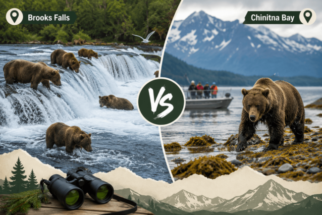 Brooks Falls or Chinitna Bay Better for Bear Viewing