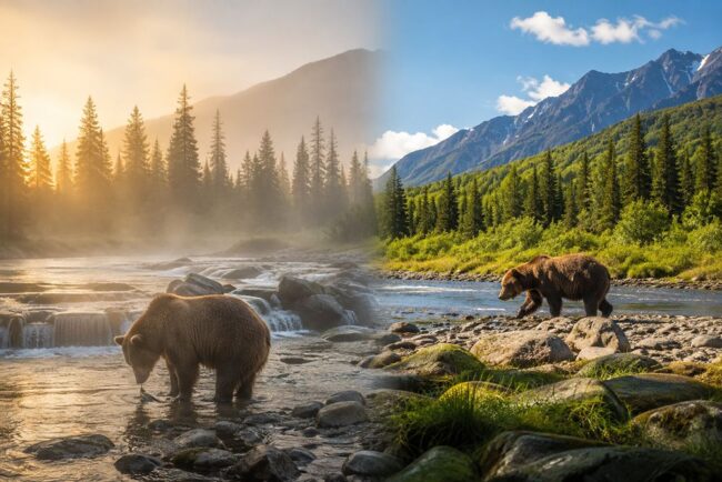 Morning and Afternoon Bear Viewing